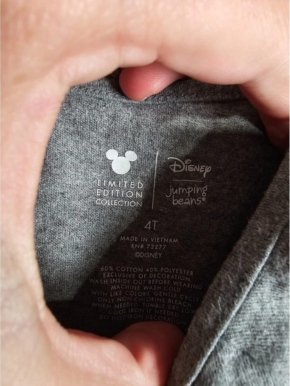 Disney 101 Dalmatians gray long-sleeve Knee Length Dress Toddler Girls Sz 4T